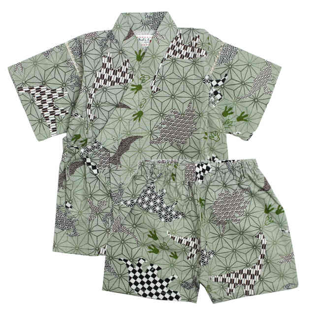 甚平 ベビー 赤ちゃん 男の子 綿100% 日本製生地 じんべい スーツ上下 祭 甚平 部屋着 寝まき パジャマ 子供甚平 80cm 90cm 95cm |  | 03