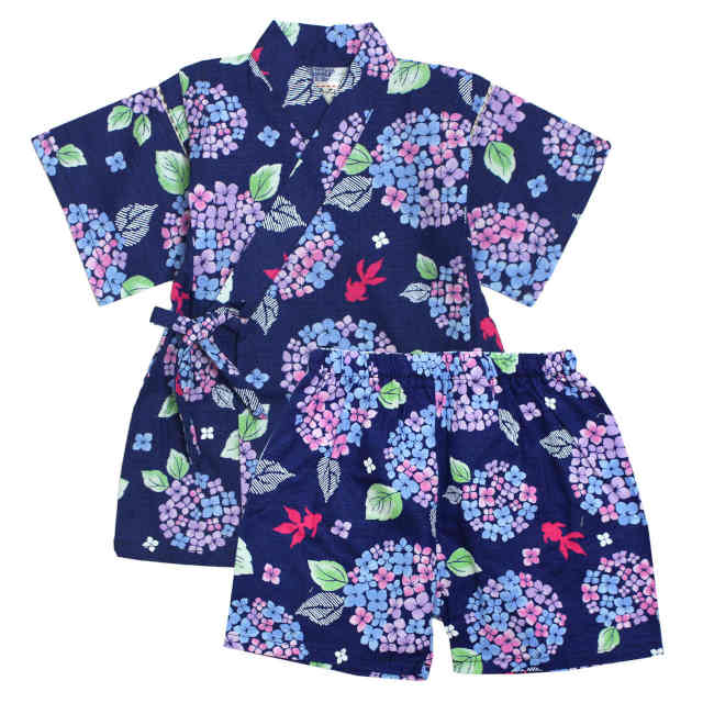 甚平 ベビー 赤ちゃん 女の子 綿100% 日本製生地 じんべい スーツ上下 祭 甚平 部屋着 寝まき パジャマ 子供甚平 80cm 90cm 95cm |  | 02