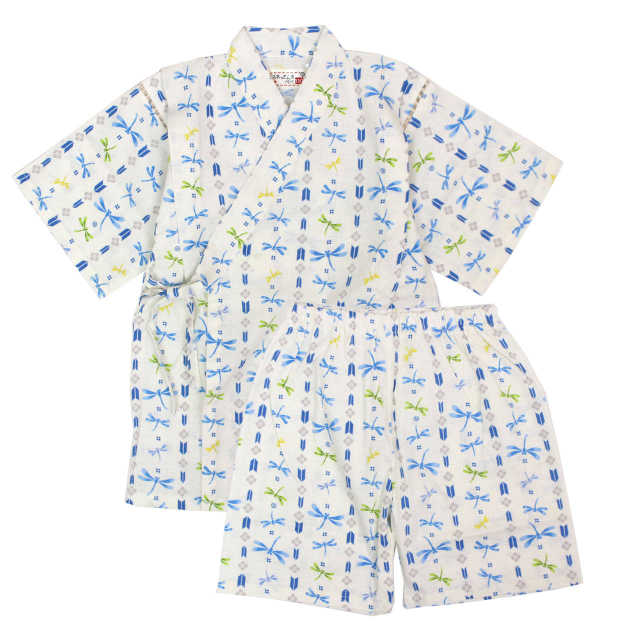 甚平 子供 キッズ 男の子 綿100% 日本製生地 じんべい スーツ上下 祭 甚平 部屋着 パジャマ 子供甚平 100 110 120 130cm |  | 02