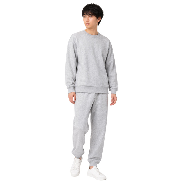 スウェット 上下 メンズ 男性 裏起毛 トレーナー スウェットパンツ 上下セット 無地 M L LL |  | 01