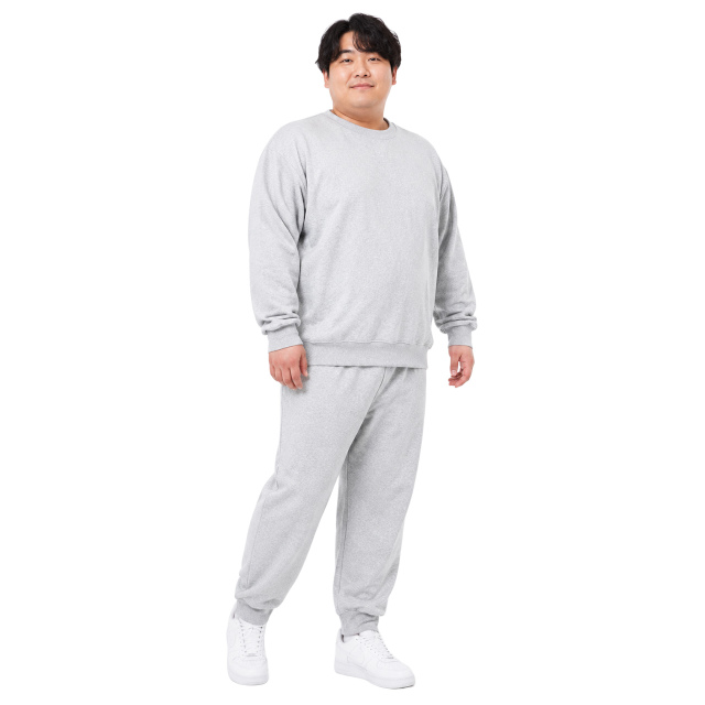 スウェット 上下 メンズ 男性 裏起毛 トレーナー スウェットパンツ 上下セット 大きいサイズ 無地 3L 4L 5L |  | 01