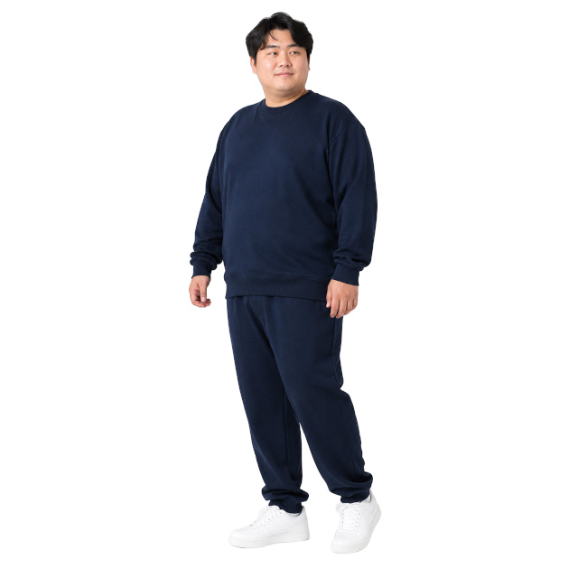 スウェット 上下 メンズ 男性 裏起毛 トレーナー スウェットパンツ 上下セット 大きいサイズ 無地 3L 4L 5L |  | 02