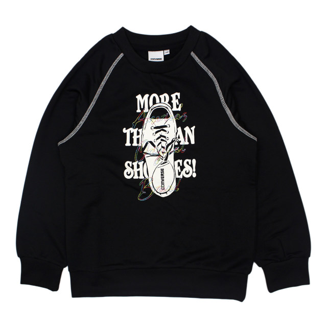 スウェット トレーナー 男の子 キッズ ジュニア 子供 コンバース CONVERSE ミニ裏毛 裏パイル シャツ 140cm 150cm 160cm | CONVERSE | 01