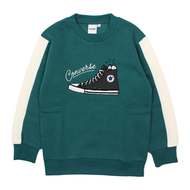 スウェット トレーナー 男の子 キッズ ジュニア 子供 コンバース CONVERSE 裏起毛 あったか 140cm 150cm 160cm | CONVERSE | 01