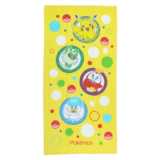 コンパクト バスタオル スポーツタオル 子供 男の子 ポケモン ピカチュー 綿100% プール スイミングタオル フェイスタオル 50×100cm |  | 01