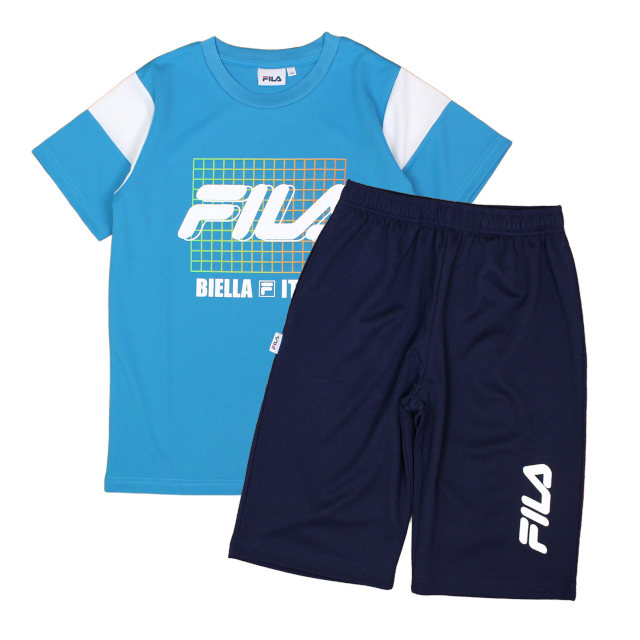 Tシャツ ハーフパンツ 上下セット フィラ FILA ジュニア キッズ 男の子 半袖 子供 セットアップ 吸汗速乾 140cm 150cm 160cm | FILA | 01