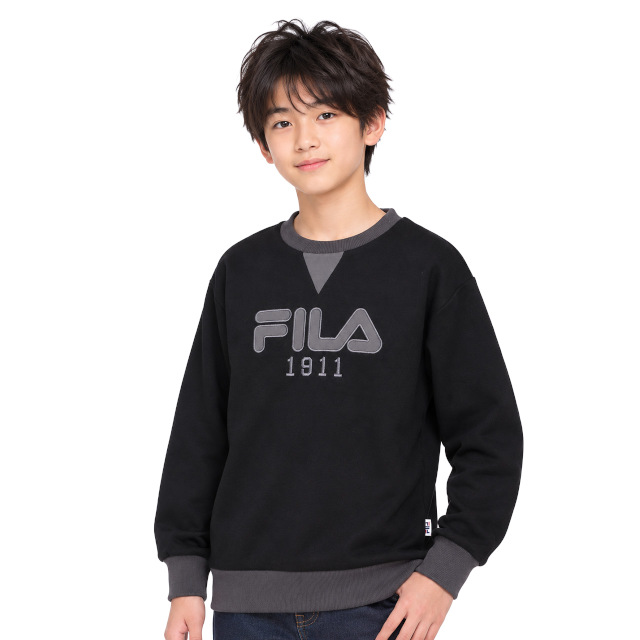 スウェット トレーナー 男の子 クルーネック キッズ ジュニア 子供 フィラ FILA 裏起毛 140cm 150cm 160cm | FILA | 02