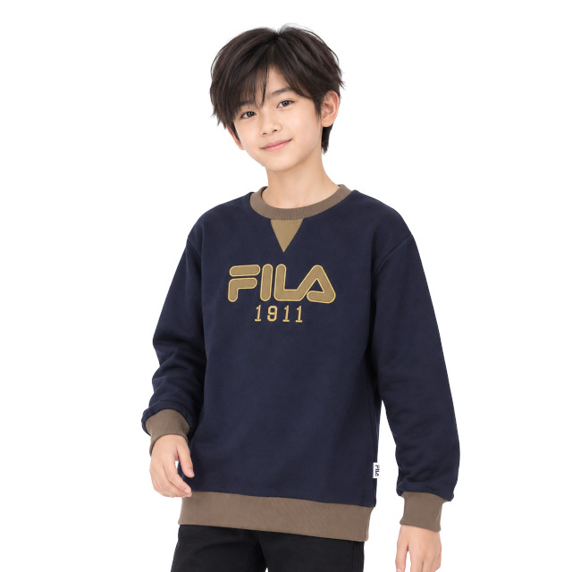 スウェット トレーナー 男の子 クルーネック キッズ ジュニア 子供 フィラ FILA 裏起毛 140cm 150cm 160cm | FILA | 01