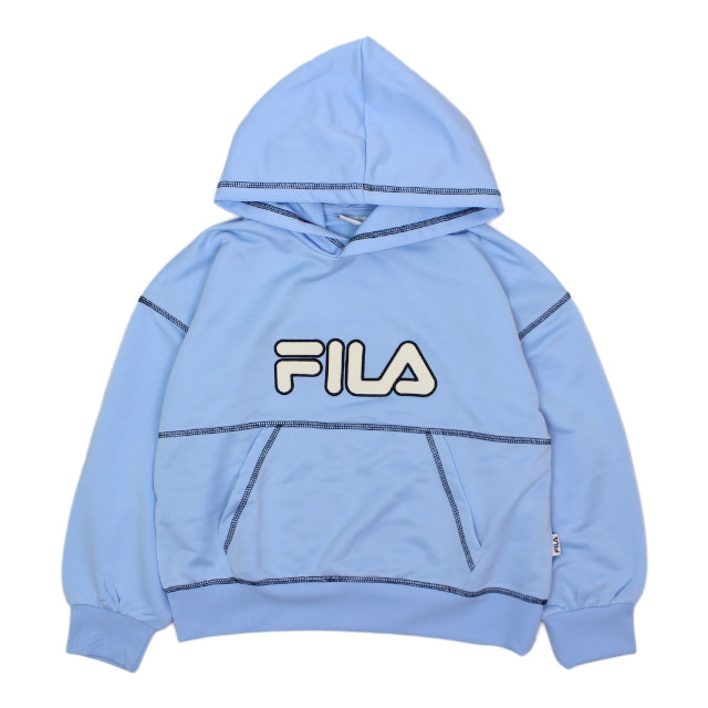 スウェット パーカー ミニ裏毛 裏パイル フィラ FILA プルオーバー 女の子 キッズ ジュニア 子供 140cm 150cm 160cm | FILA | 02