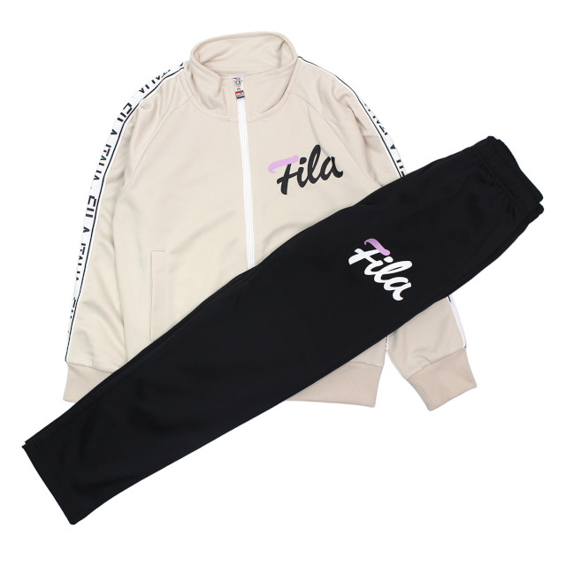 ジャージ 上下セット キッズ ジュニア 女の子 フィラ FILA スポーツウェア 運動 宿泊学習 林間学校 140cm 150cm 160cm | FILA | 01