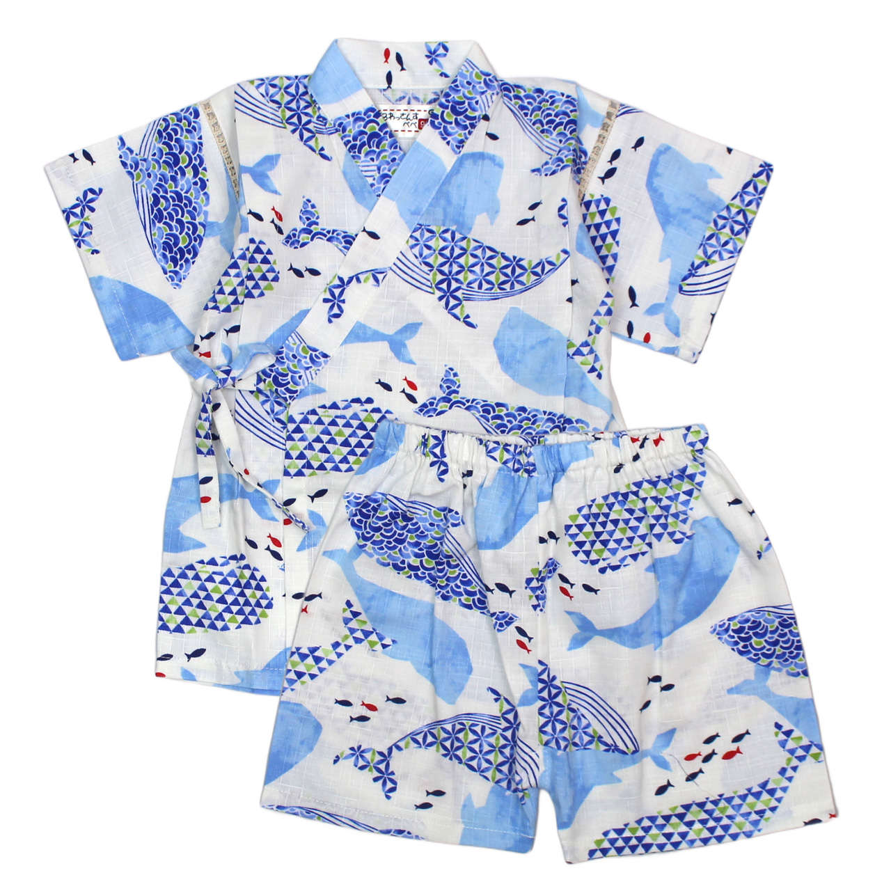 甚平 ベビー 赤ちゃん 男の子 綿100% 日本製生地 じんべい スーツ上下 祭 甚平 部屋着 寝まき パジャマ 子供甚平 80cm 90cm 95cm |  | 02