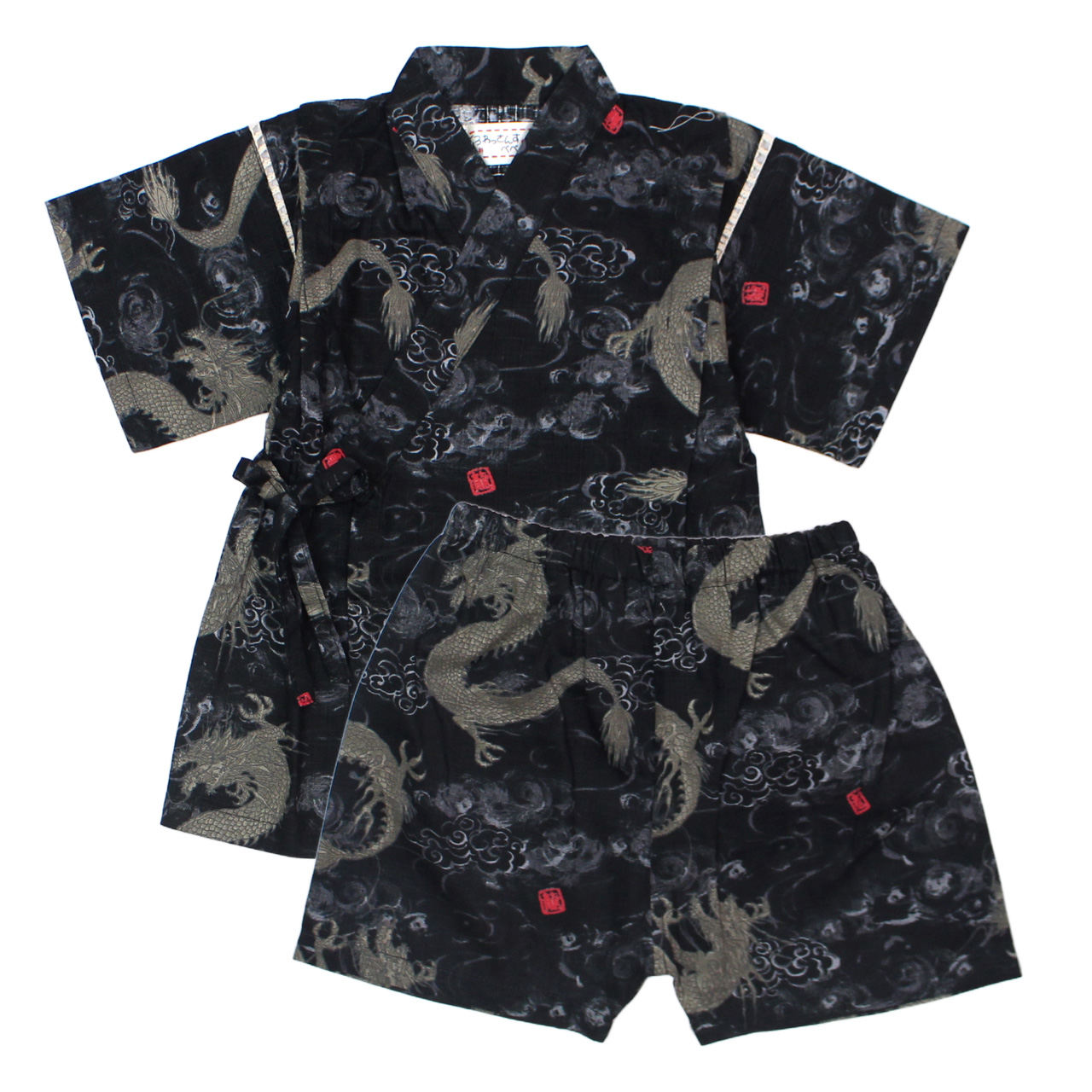 甚平 ベビー 赤ちゃん 男の子 綿100% 日本製生地 じんべい スーツ上下 祭 甚平 部屋着 寝まき パジャマ 子供甚平 80cm 90cm 95cm |  | 02