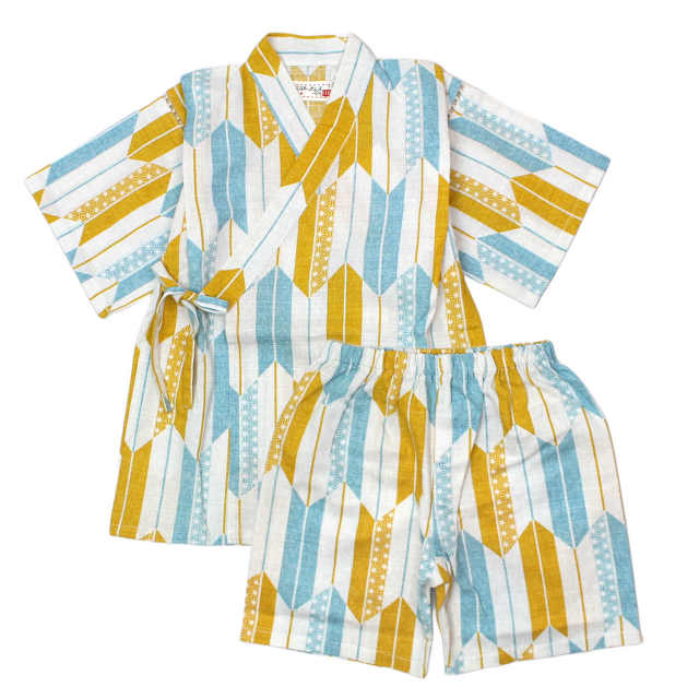 甚平 子供 キッズ 男の子 綿100% 日本製生地 じんべい スーツ上下 祭 甚平 部屋着 パジャマ 子供甚平 100 110 120 130cm |  | 01