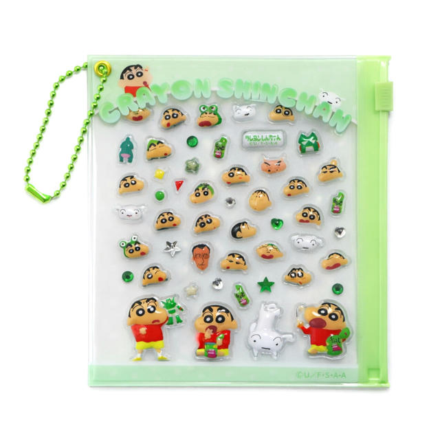 プチパーツ クレヨンしんちゃん シール デコシール デコパーツ 3D感 ぷっくり かわいい ケース付き 小物入れ |  | 02