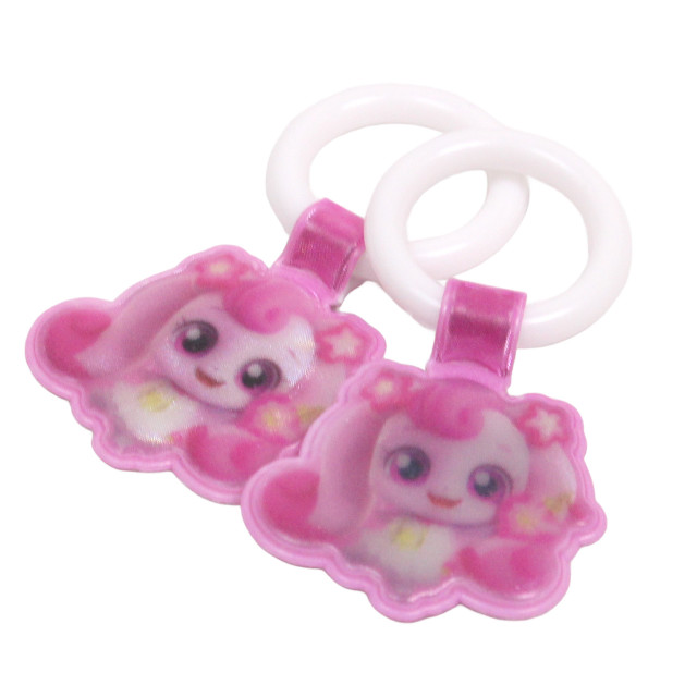 上靴 お名前タグ ネームタグ キャッチティ二ピン シューズタグ 1足分 リング式 上履き名前タグ 女の子 子供 幼稚園 保育園 入園入学準備 |  | 01