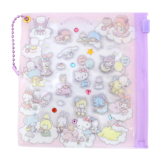 プチパーツ サンリオキャラクター シール デコシール デコパーツ 3D感 ぷっくり かわいい ケース付き 小物入れ |  | 05