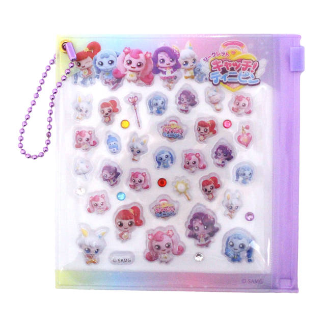 プチパーツ キャッチ!ティニピン シール デコシール デコパーツ 3D感 ぷっくり かわいい ケース付き 小物入れ |  | 03