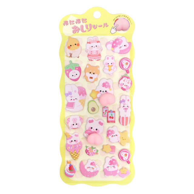 ぷにぷにおしりシール シール 立体シール ぷっくり ぷくぷく シール交換 デコシール 3D感 ぷっくり どうぶつ かわいい |  | 01