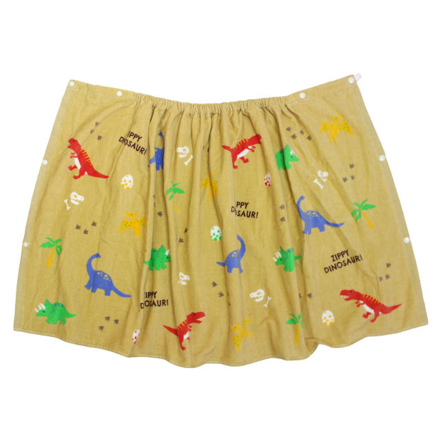 ラップタオル 巻きタオル 子供 キッズ ジュニア 男の子 ジッピーダイナソー 水泳 プール スイミング 着替え バスタオル 60cm |  | 01