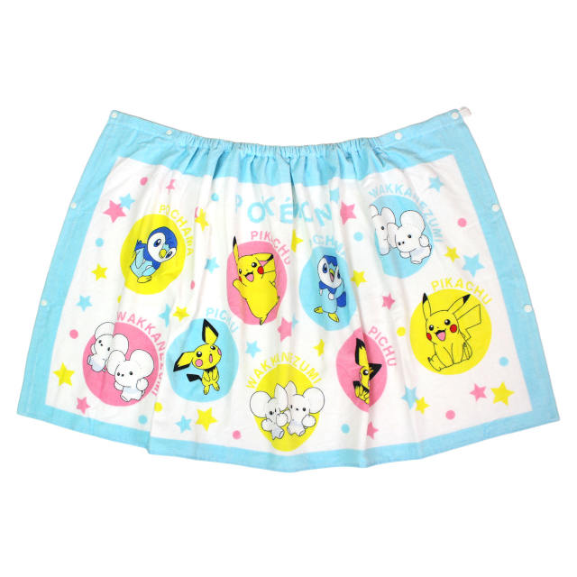 ラップタオル 巻きタオル 子供 キッズ ジュニア 男の子 女の子 ポケモン 水泳 プール スイミング 着替え バスタオル 60cm |  | 01