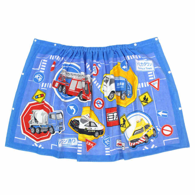 ラップタオル 巻きタオル 子供 キッズ ジュニア 男の子 トミカ 水泳 プール スイミング 着替え バスタオル 60cm |  | 01
