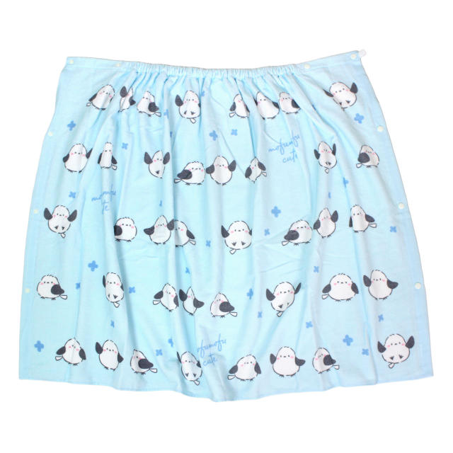 ラップタオル 巻きタオル 子供 キッズ ジュニア 女の子 シマエナガ 水泳 プール スイミング 着替え バスタオル 80cm |  | 01