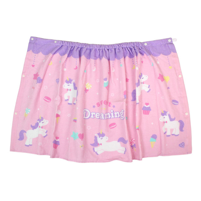 ラップタオル 巻きタオル 子供 キッズ ジュニア 女の子 ユニコーン 水泳 プール スイミング 着替え バスタオル 60cm |  | 01