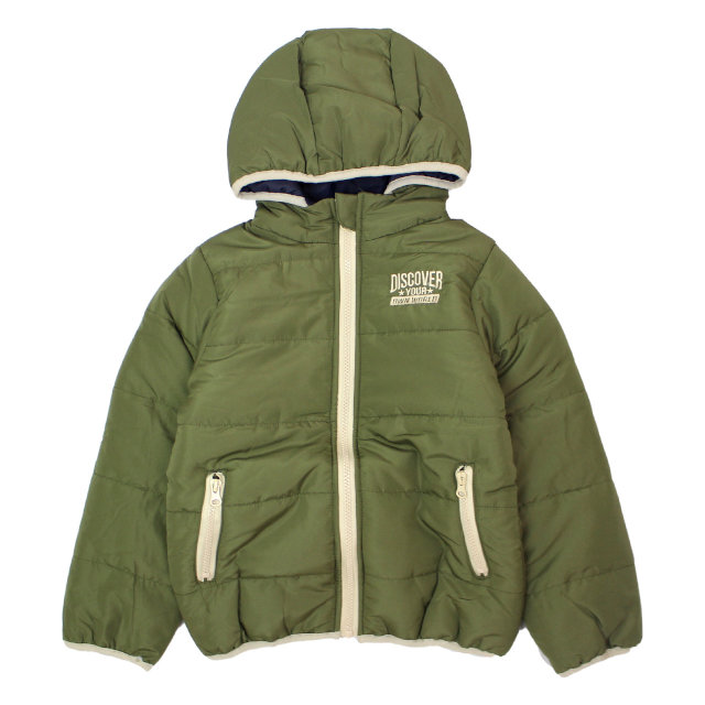 中綿 ジャケット アウター コート パーカー フード付き あったか 子供 キッズ 男の子 防寒 秋冬 フルジップ 110cm 120cm 130cm |  | 01