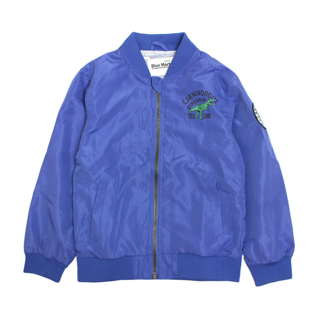 ウィンドブレーカー ジャンパー キッズ ジュニア 男の子 MA1タイプ 恐竜 子供 裏地メッシュ ジャンバー 110cm 120cm 130cm |  | 01