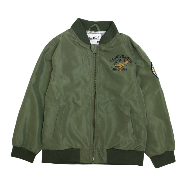 ウィンドブレーカー ジャンパー キッズ ジュニア 男の子 MA1タイプ 恐竜 子供 裏地メッシュ ジャンバー 110cm 120cm 130cm |  | 02