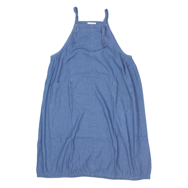 エプロン ワンピース ロング 女性 レディース Cloudnine クラウドナイン 裾バルーン シンプル フリーサイズ M-L |  | 03