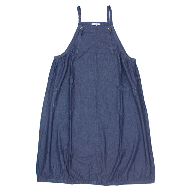 エプロン ワンピース ロング 女性 レディース Cloudnine クラウドナイン 裾バルーン シンプル フリーサイズ M-L |  | 02