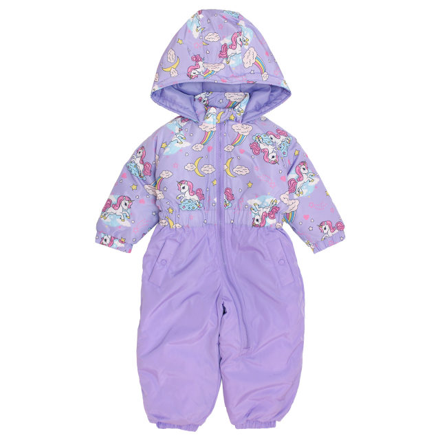 ベビー ジャンプスーツ 女の子 子供 ユニコーン柄 スノーウェア 雪遊び 中綿 カバーオール つなぎ 80cm 90cm 95cm |  | 02