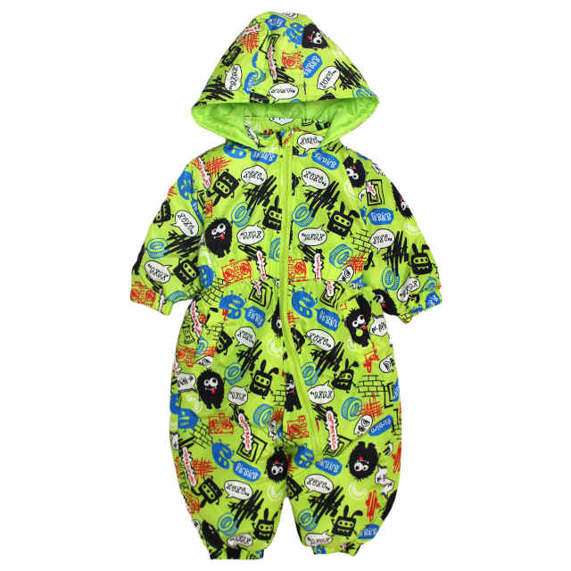 ベビー ジャンプスーツ 男の子 子供 なりきり コミカル柄 スノーウェア 雪遊び 撥水加工 中綿 カバーオール つなぎ 80cm 90cm 95cm |  | 02