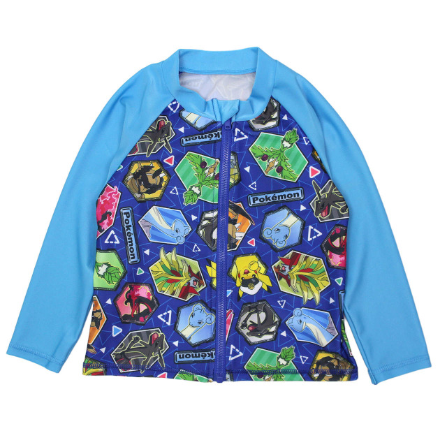 ラッシュガード ポケモン キッズ 男子 男の子 長袖 フルジップ ピカチュウ 日焼け対策 水着 子供 110cm 120cm 130cm |  | 01