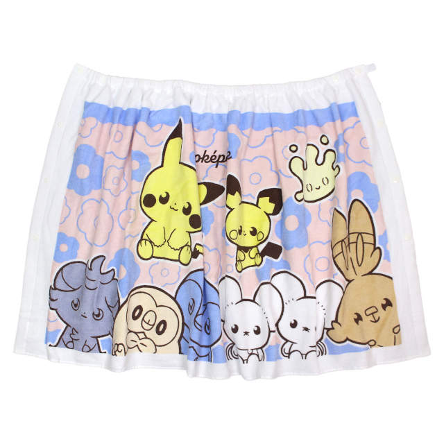 ラップタオル 巻きタオル 子供 キッズ 男の子 女の子 ポケモン ピカチュウ 水泳 プール スイミング 着替え バスタオル 60cm |  | 01