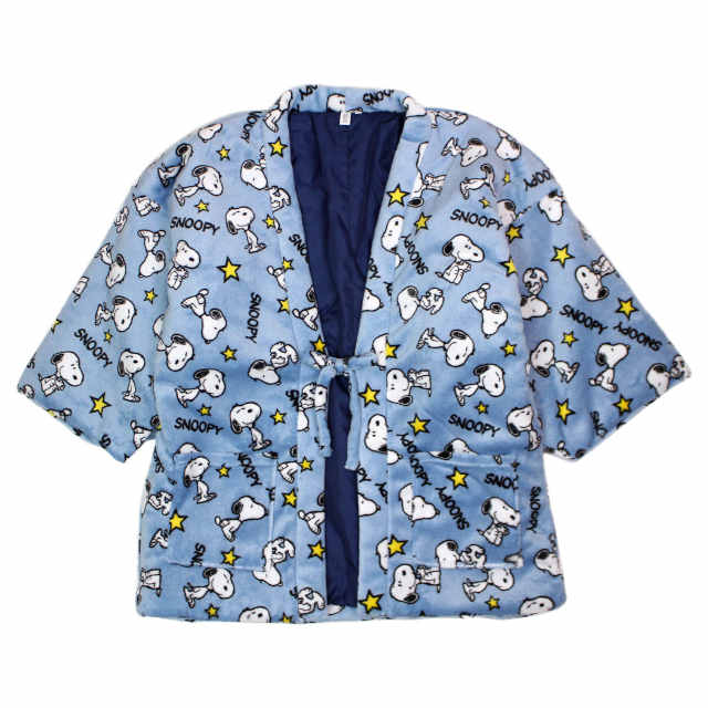 はんてん フリース スヌーピー メンズ 男性用 中綿 どてら 綿入れ 半てん あったか 半纏 ちゃんちゃんこ 部屋着 ルームウェア M-L |  | 03