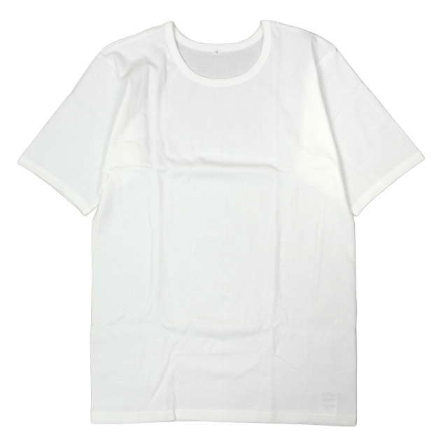 肌着 インナー 男女兼用 白 生成 ホワイト シャツ Tシャツ カットソー 半袖 7部袖 フレンチ袖 伸びる 前開き ストレッチ 介護 M L |  | 03