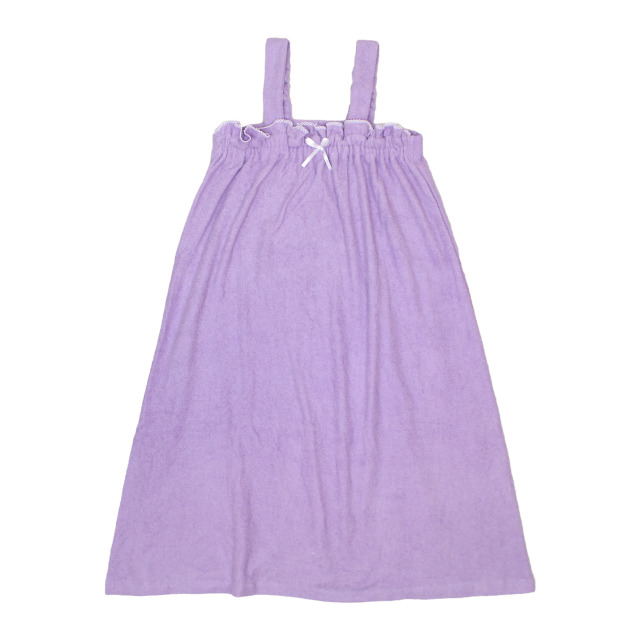 シャワーローブ レディース バスローブ タオル地 ラップローブ 無地 パイル地 キャミワンピース タオルローブ ルームウェア 女性用 |  | 03