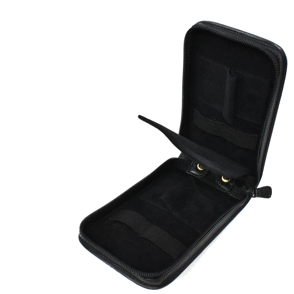 【SALE】Georgio Fellini ジョルジオフェリーニ W1084 腕時計ケース 携帯用 ファスナー式 4本収納 |  | 01