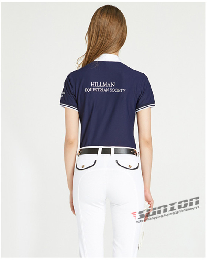 乗馬用品 乗馬ウェア 半袖シャツ ショーシャツ 乗馬用ポロシャツ レディース コンペティション 競技用 馬具 馬 乗馬用 春 夏 乗馬用品 乗馬ウェア