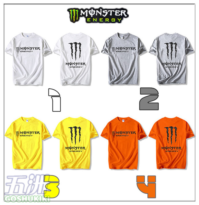 バイクウエア Tシャツ モンスター エナジー メンズ 半袖 ロゴ プリント