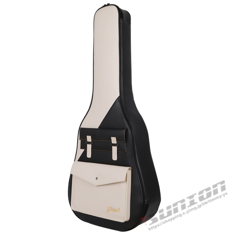 ギターケース ギグバッグ アコギケース セミハードケース アコースティックギターケース41インチ クッション付き 2WAY リュック型 手提げ 合成PU