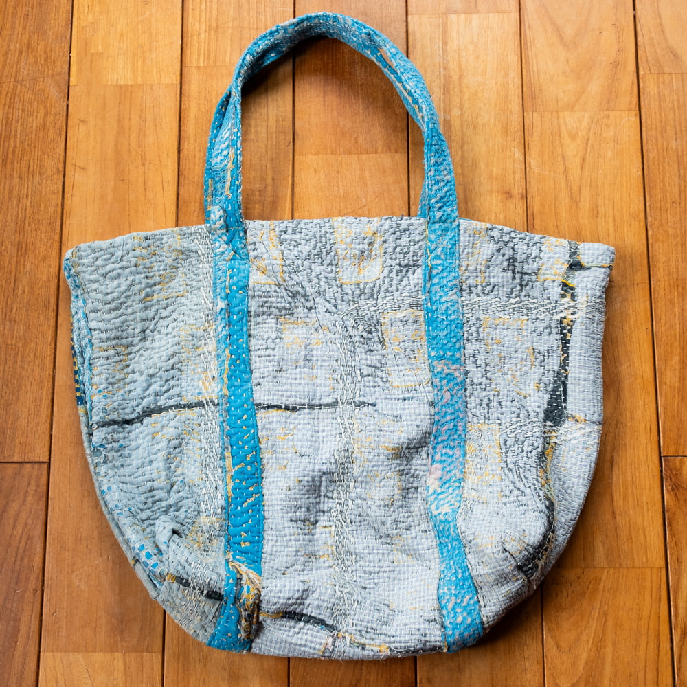 送料無料 カンタ カンタ刺繍 刺し子 バッグ 世界にひとつ ビンテージ
