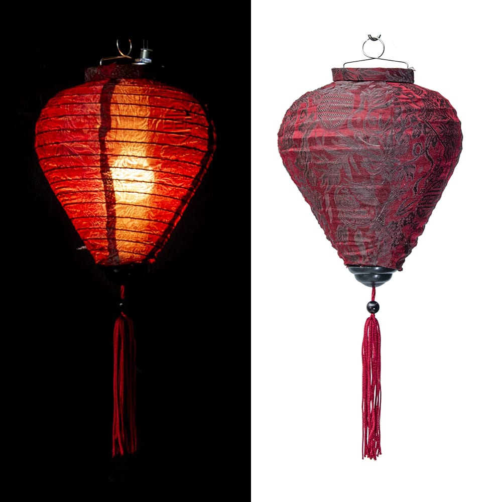 ホイアンランタン ランプ 提灯 インテリア ベトナム伝統のホイアン・ランタン(提灯) ほおずき型 小