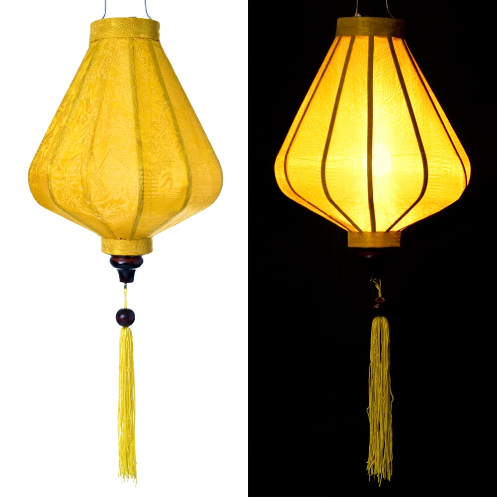 ホイアンランタン ランプ 提灯 インテリア ベトナム伝統のホイアン・ランタン(提灯) ダイヤ型（小）｜tirakita-shop｜02