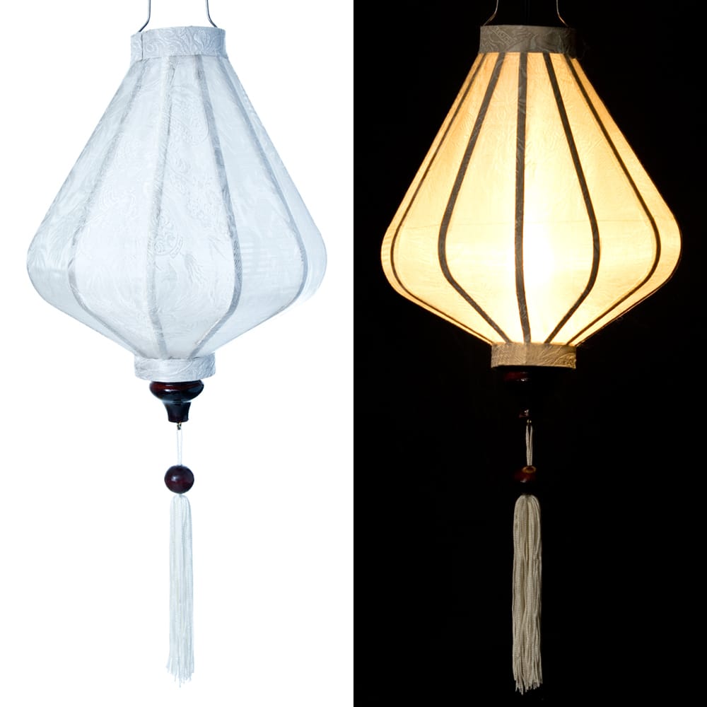ホイアンランタン ランプ 提灯 インテリア ベトナム伝統のホイアン・ランタン(提灯) ダイヤ型（小）｜tirakita-shop｜04