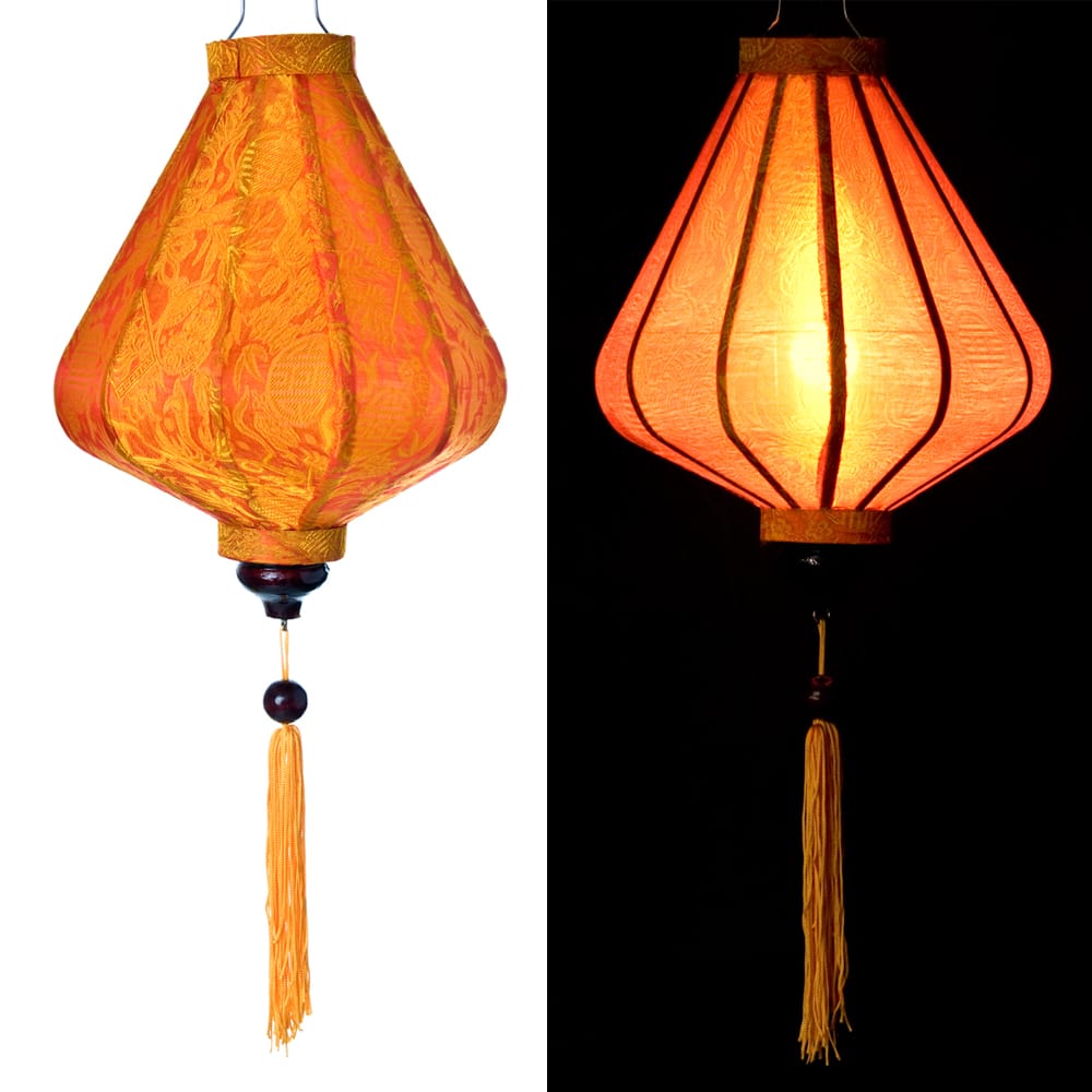 ホイアンランタン ランプ 提灯 インテリア ベトナム伝統のホイアン・ランタン(提灯) ダイヤ型（小）｜tirakita-shop｜05