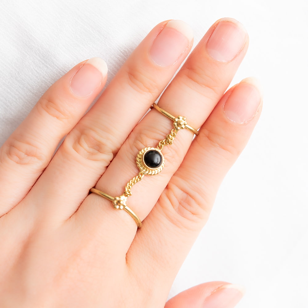 大人女性の 天然石 (安心のフリーサイズ)チャーム アクセサリー 指輪 リング アクセサリー
