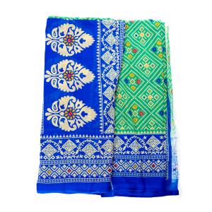 サリー 民族衣装 デコレーション布 インド (6色展開)インド伝統模様バンディニプリントのインドサリ...